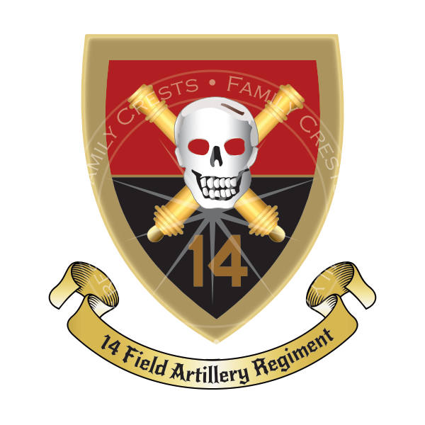 Buy 14 Field Artillery Regiment Badges • Family Crests • South Africa