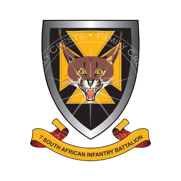 Buy 7 SA Infantry Battalion Badge online • Family Crests • South Africa